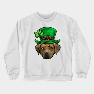 St Patricks Day Rhodesian Ridgeback Crewneck Sweatshirt